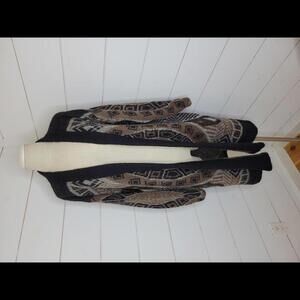 Vintage Answers by Riddler Inc small heavyweight long cardigan